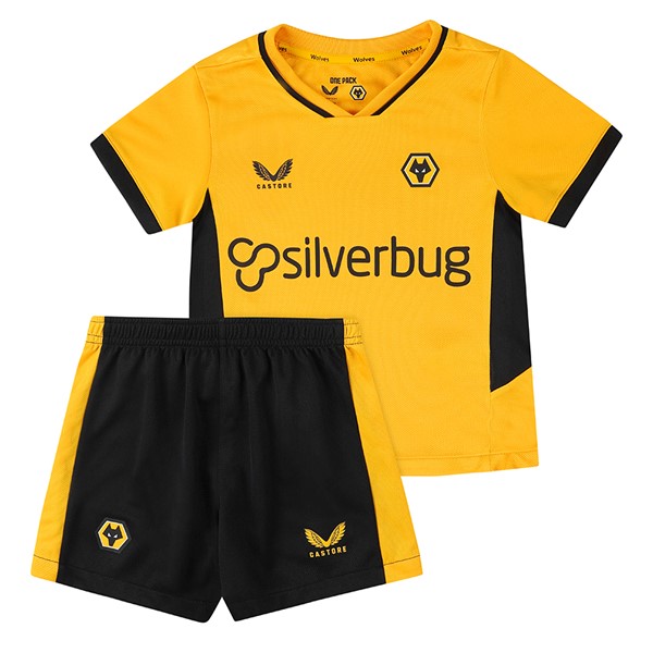 Camiseta Wolves 1ª Niño 2021/22 Amarillo